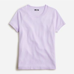 NWT J. Crew Cashmere Tee in Sweet Hyacinth Size S